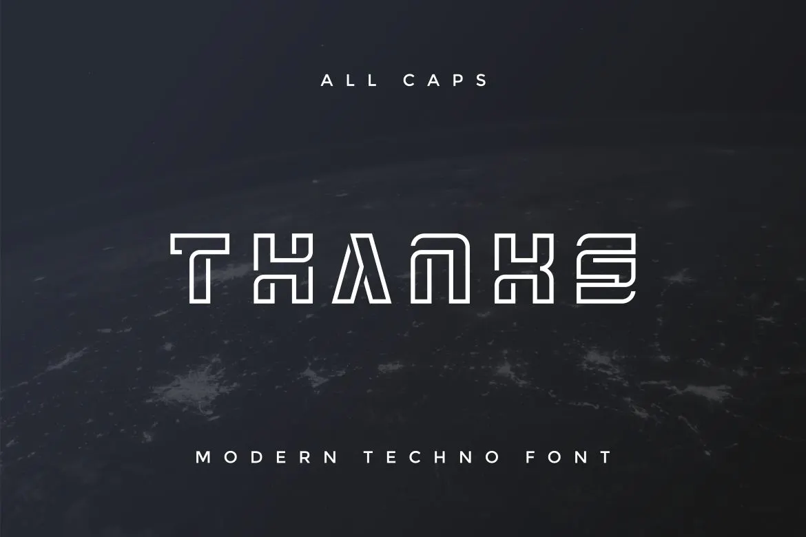 俏皮的天赋英文字体 - Morgiefa Modern Techno Font 设计字体 第4张