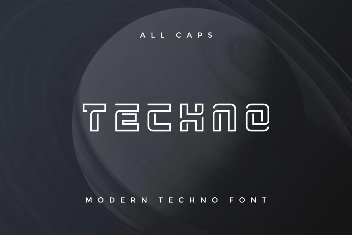 俏皮的天赋英文字体 - Morgiefa Modern Techno Font 设计字体 第2张