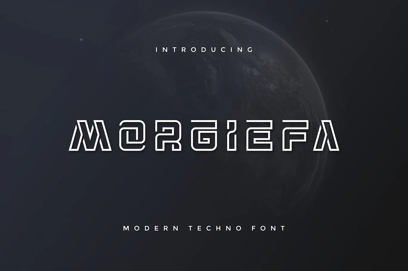 俏皮的天赋英文字体 - Morgiefa Modern Techno Font 设计字体 第1张