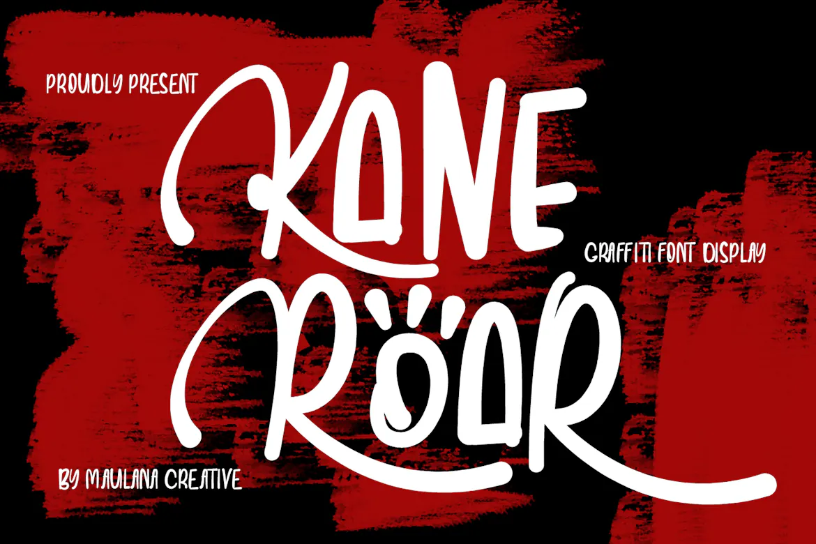 城市涂鸦装饰字体 - Kane Roar Urban Graffiti Display Font 设计字体 第1张