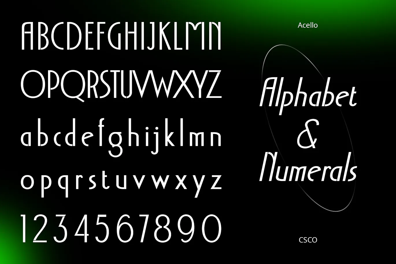 永恒的优雅与装饰艺术字体 - Acello Vintage 设计字体 第8张