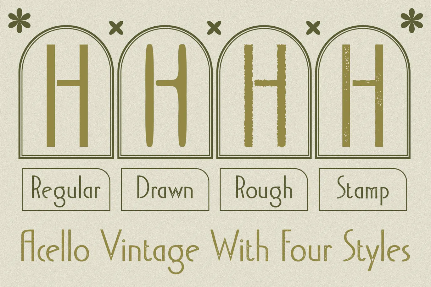 永恒的优雅与装饰艺术字体 - Acello Vintage 设计字体 第7张