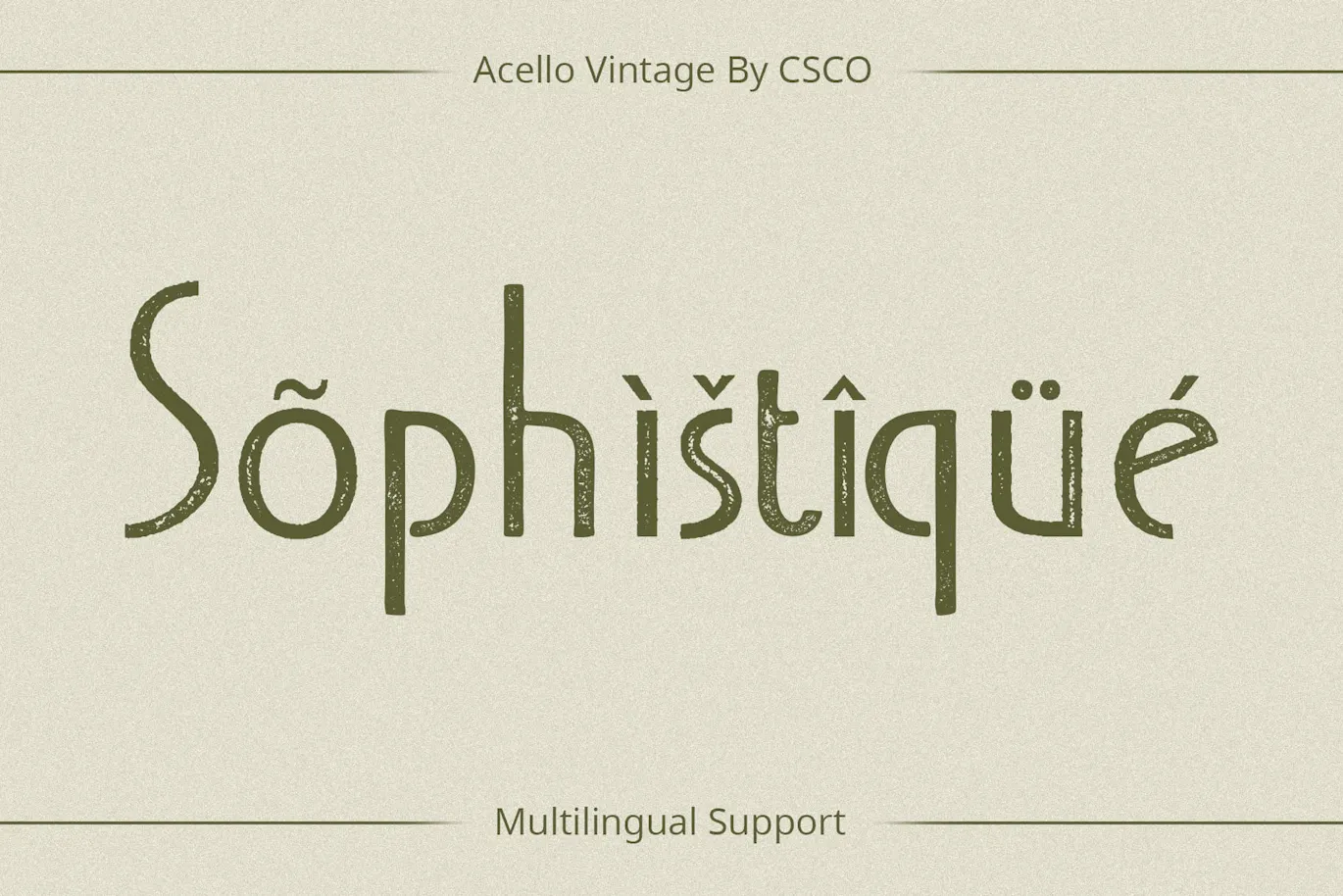 永恒的优雅与装饰艺术字体 - Acello Vintage 设计字体 第3张