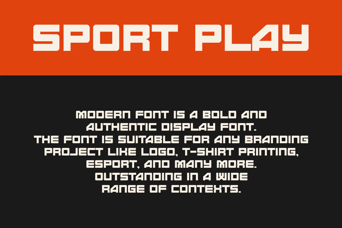 大胆而真实无衬线体运动装饰字体 Sport Play - Sans Serif Sport Display Font 设计字体 第6张