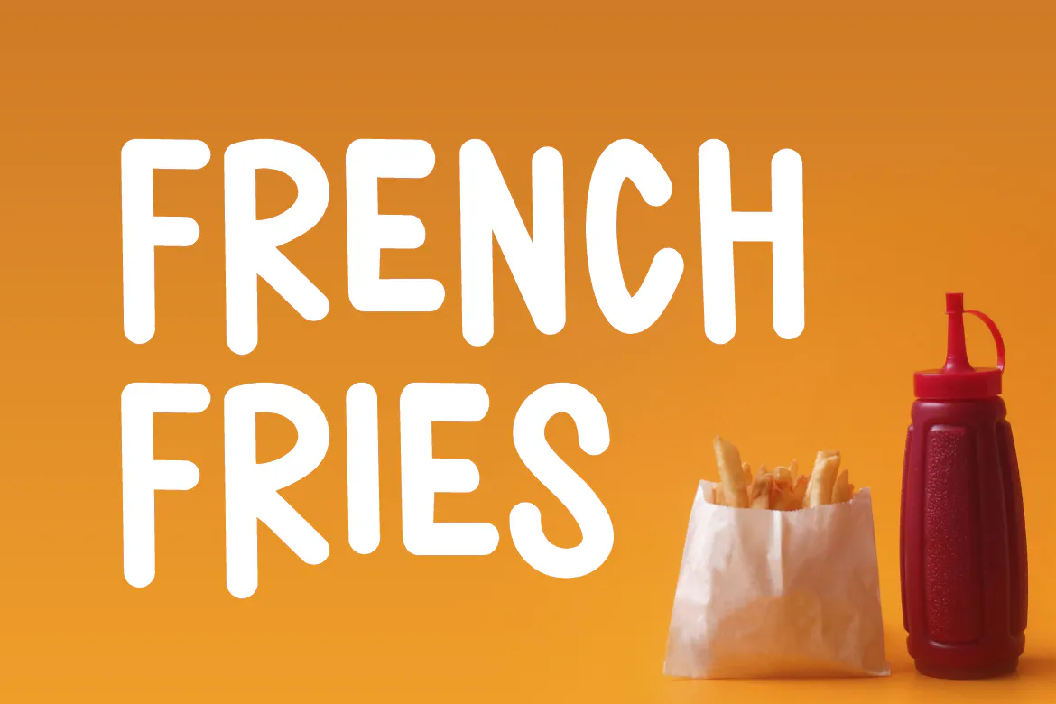 手绘风食品海报装饰字体 Crispy French - Hand Drawn & Food Font 设计字体 第2张