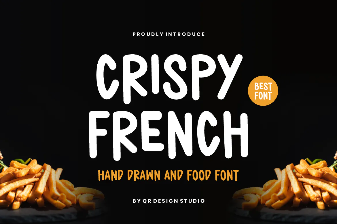 手绘风食品海报装饰字体 Crispy French - Hand Drawn & Food Font 设计字体 第1张