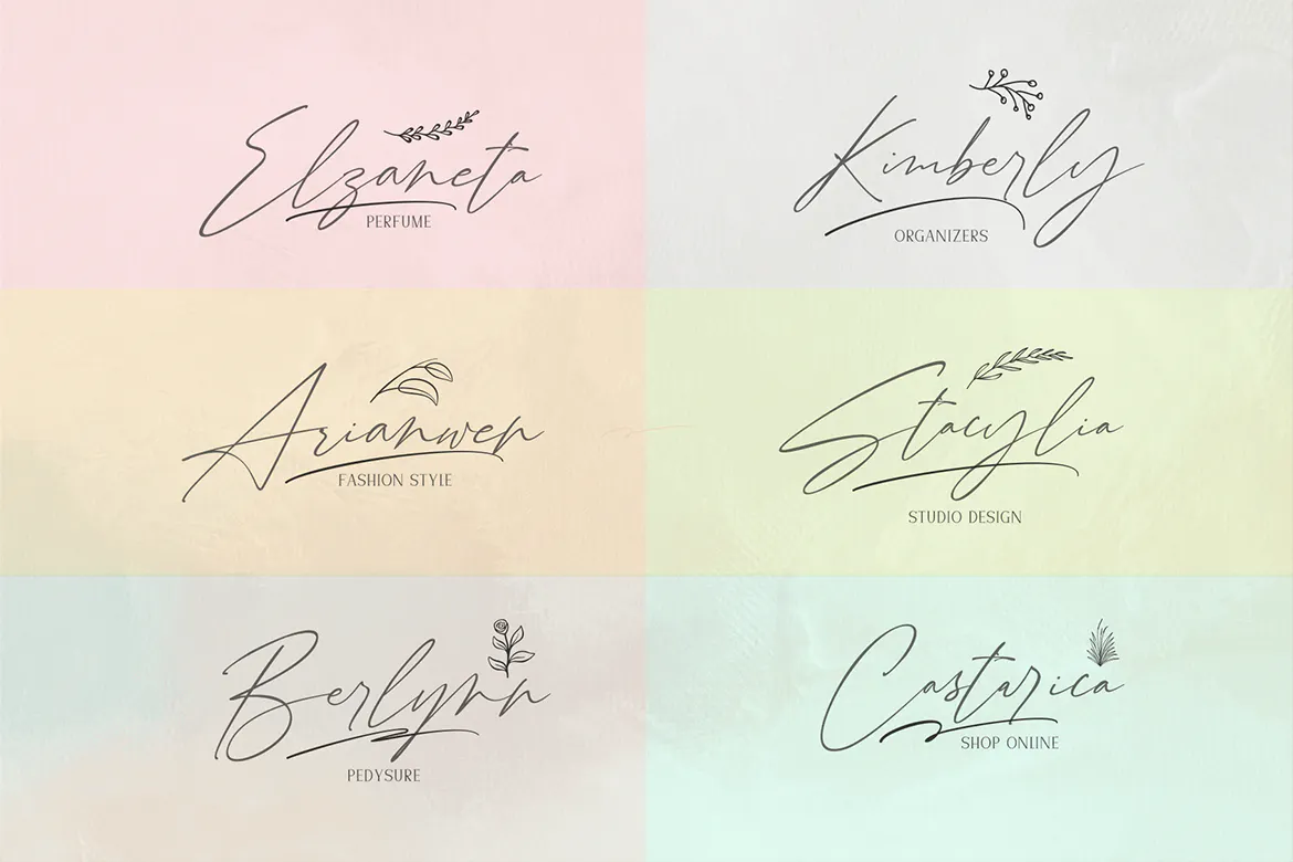 精美炫酷手写签名字体 - Ainsley 设计字体 第4张