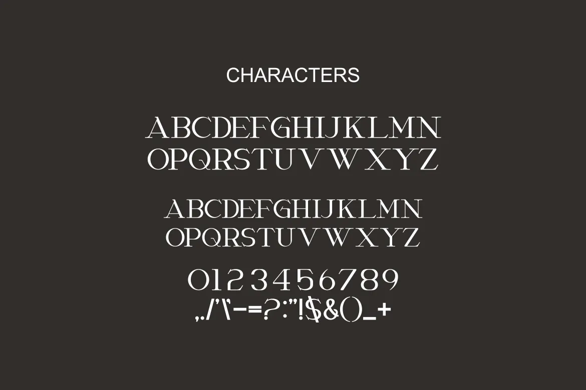 经典而优雅的衬线显示英文字体 Chottes - Classic And Elegant Serif Font 设计字体 第4张