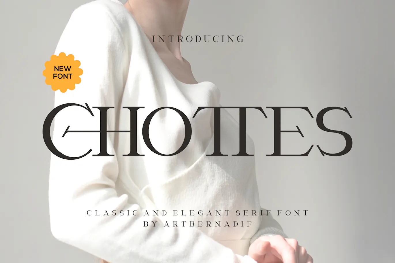 经典而优雅的衬线显示英文字体 Chottes - Classic And Elegant Serif Font 设计字体 第1张