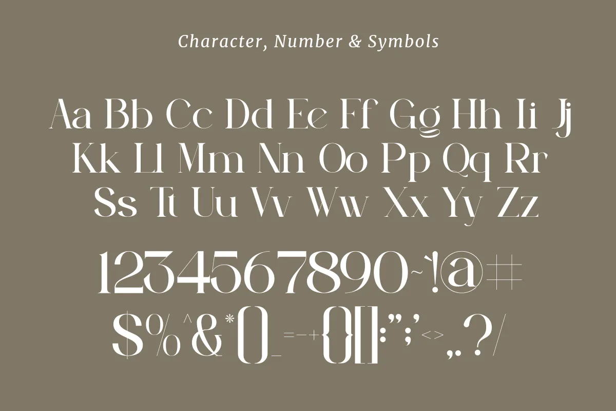 优雅时尚衬线字体 Peagen Elegant Stylish Serif 设计字体 第10张