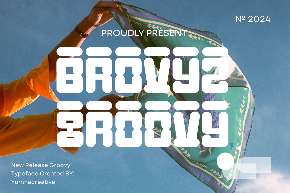 精致优雅流畅的英文装饰字体 - Brovyz Groovy 设计字体 第1张